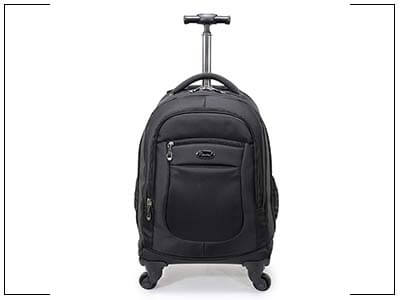 Racini Nylon Waterproof Rolling Backpack