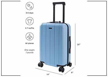 CHESTER Minima Carry-On Luggage 22 inch Lightweight Polycarbonate