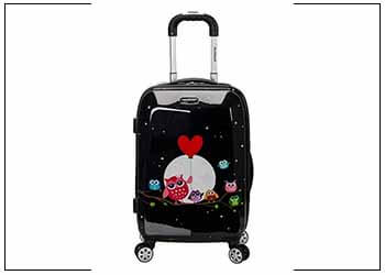 Rockland 20 Inch Polycarbonate Carry On, Night Owl