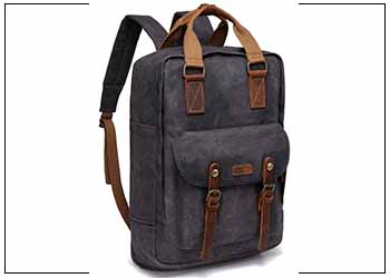 VASCHY Canvas Laptop Backpack for Men