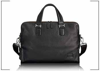 TUMI - Harrison Seneca Leather Laptop Slim Briefcase for Unisex