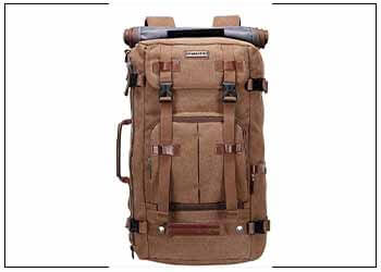 WITZMAN Canvas Vintage Travel Backpack