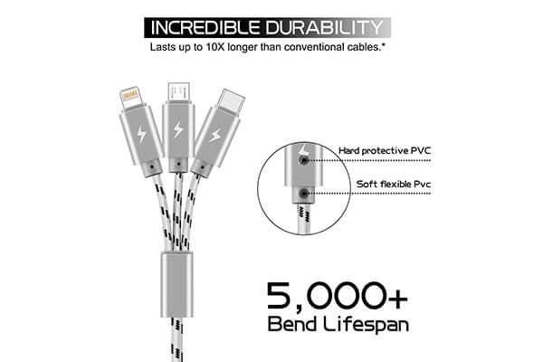 2Pack ASICEN Multiple Fast Charging Cable