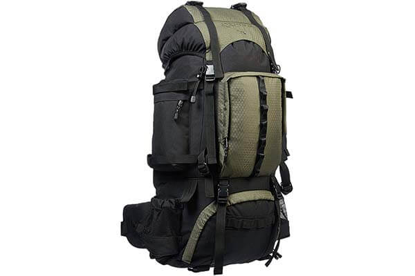 AmazonBasics Internal Frame Hiking Backpack with Rainfly