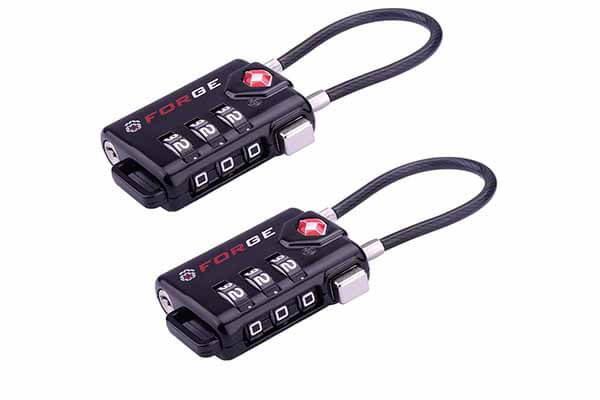 Forge TSA Approved Re-settable Cable Luggage Locks