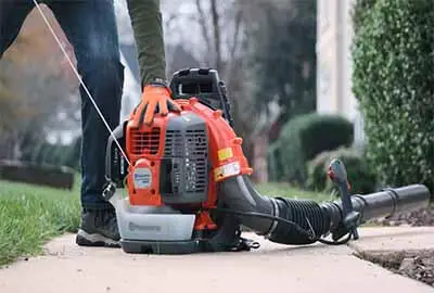 How to start a Backpack leaf blower