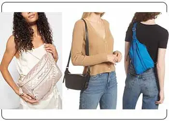 women are Wearing Sling Bags in different styles 