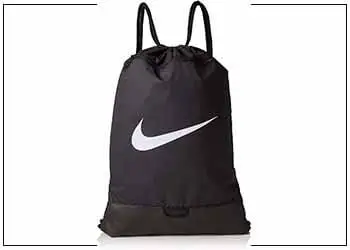 a black color Drawstring Backpack for college students