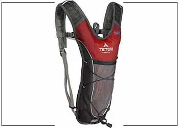 single red and grey color hydration backpacks