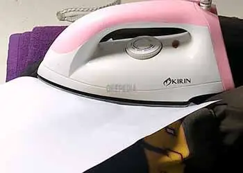 Using Hot Iron and Adhesive Paper