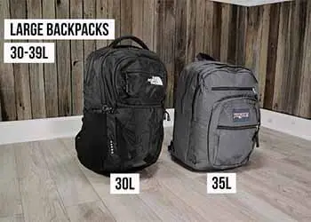 Backpack Size Guide large backpack