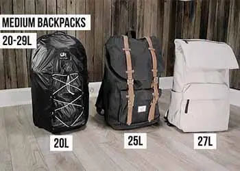 medium backpacks Backpack Size Guide