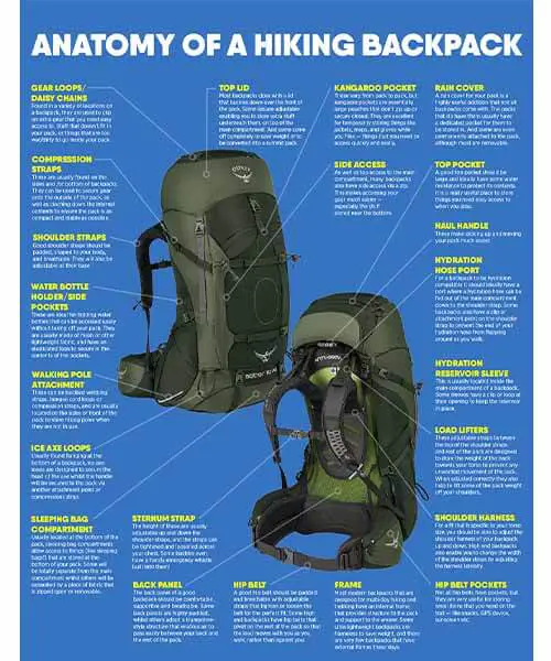 Anatomy of a backpack