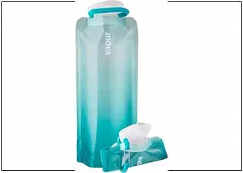 Collapsible Water Bottle Vapur Solid Flexible Water Bottle - with Carabiner