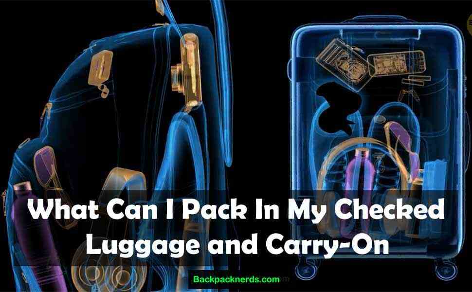 What Can I Pack In My Checked Luggage [Latest Rules in 2023] Backpack