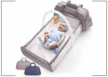 Confachi 4-in-1 Convertible Baby Diaper Bag