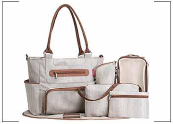 SoHo Grand Central Station Diaper Bag 7Pc